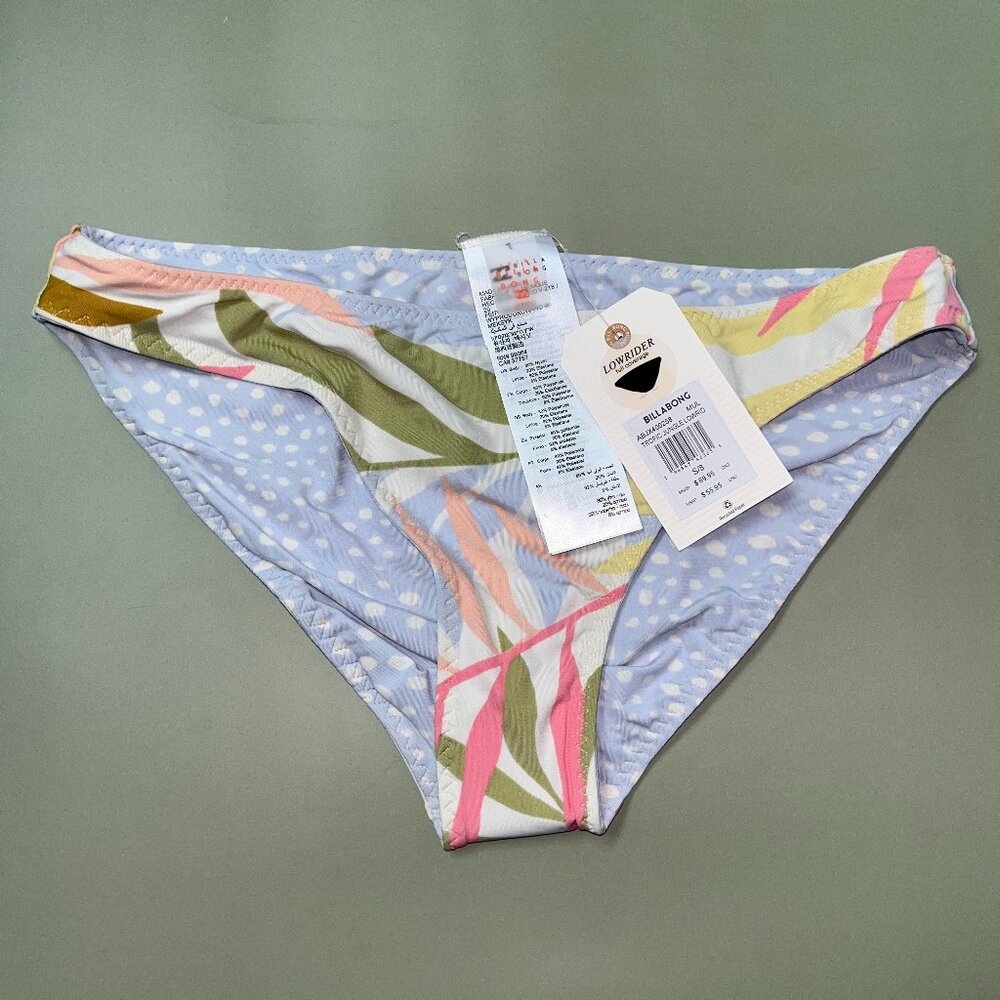 NWT Billabong Tropical Jungle Lowrider Bikini Bottoms
